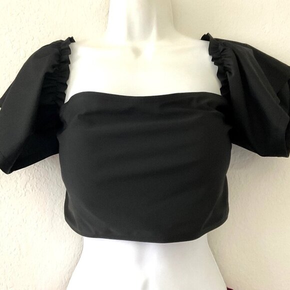 NEW SLEEVED OFF SHOULDER BIKINI TOP (Runs smaller ) - Picture 2 of 12